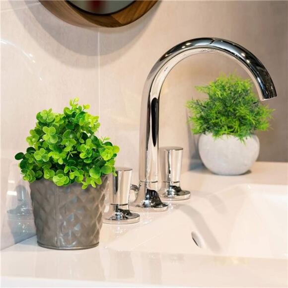 6 Bundles Artificial Greenery Stems Mixed Fake Plants Eucalyptus Rosemary Stems - Picture 6 of 7